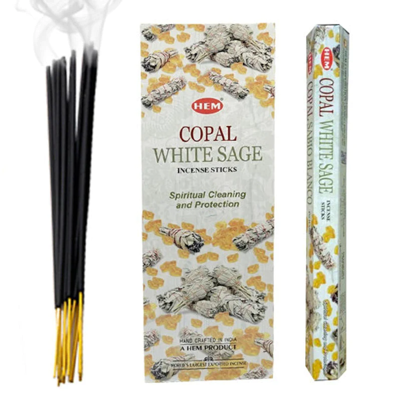 HEM Vonné tyčinky Copal Biela Šalvia 20KS