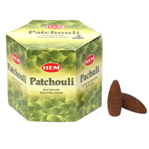 HEM vonné kužele tečúci dym (back flow) Patchouli 40 ks