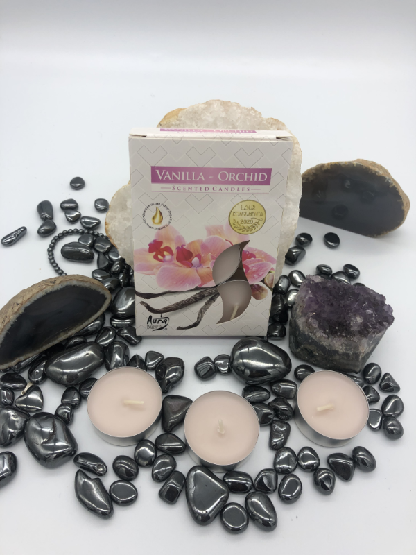 Vonné sviečky “VANILKA - ORCHIDEA“ 6 ks