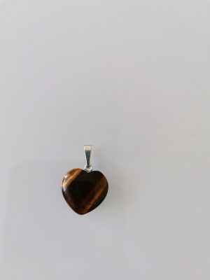Tigrie oko prívesok srdce malé 1 