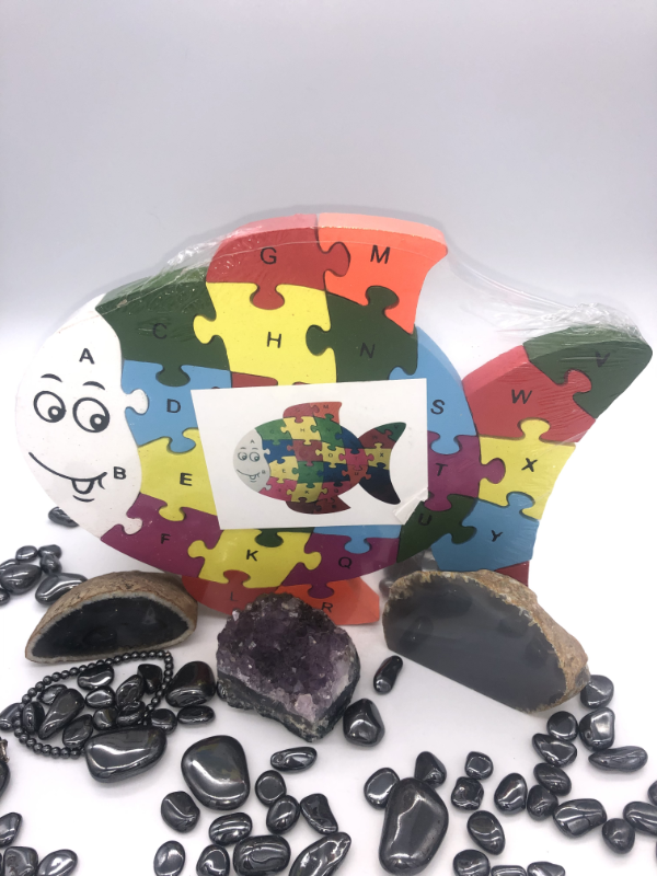 Drevené Puzzle Rybička 26 dielikov