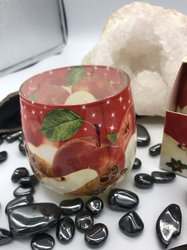 Vonná sviečka “VIANOČNÉ KORENIE” 100 g Škorica a Jablko