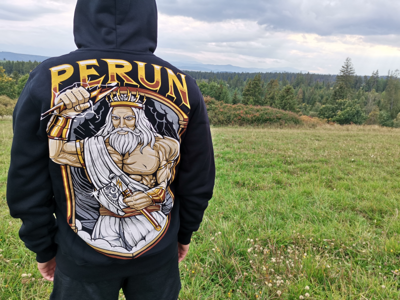 Mikina Perun  s kapucňou na zips